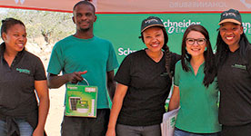 Left to right at Gwakwani: Adeline Maleka, Xolani Sibisi, Jennifer Boitumelo, Laetitia Kotze and Kholiswa Fulumeni.